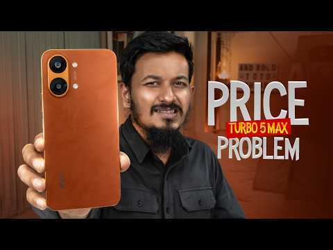 Xiaomi Redmi Turbo 5 Max in orange color showing front display and back camera module