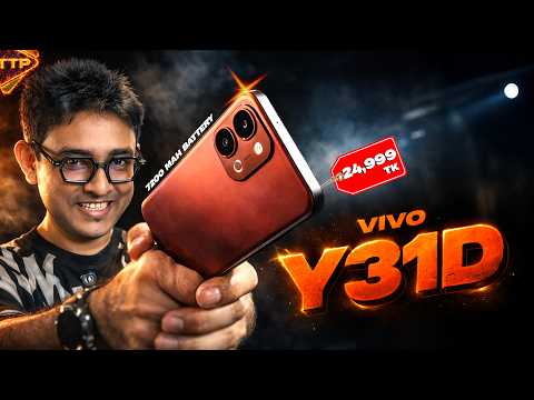 Vivo Y31d front and back design in Festive Red color