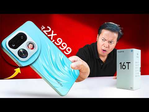 Realme 16T front and back design showing AMOLED display and mirror selfie feature
